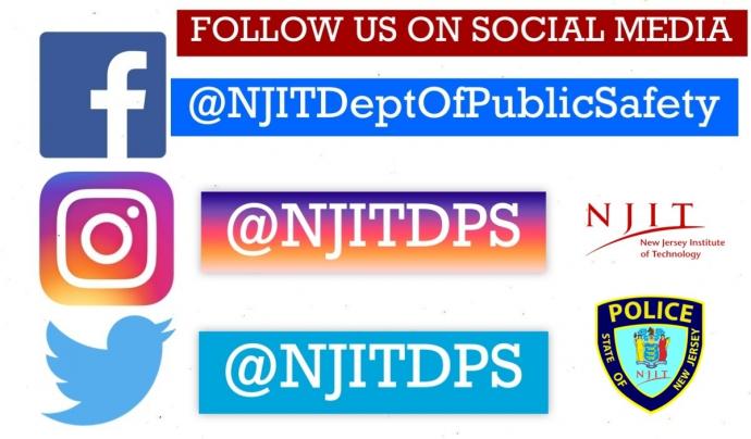 NJIT Public Safety Social media