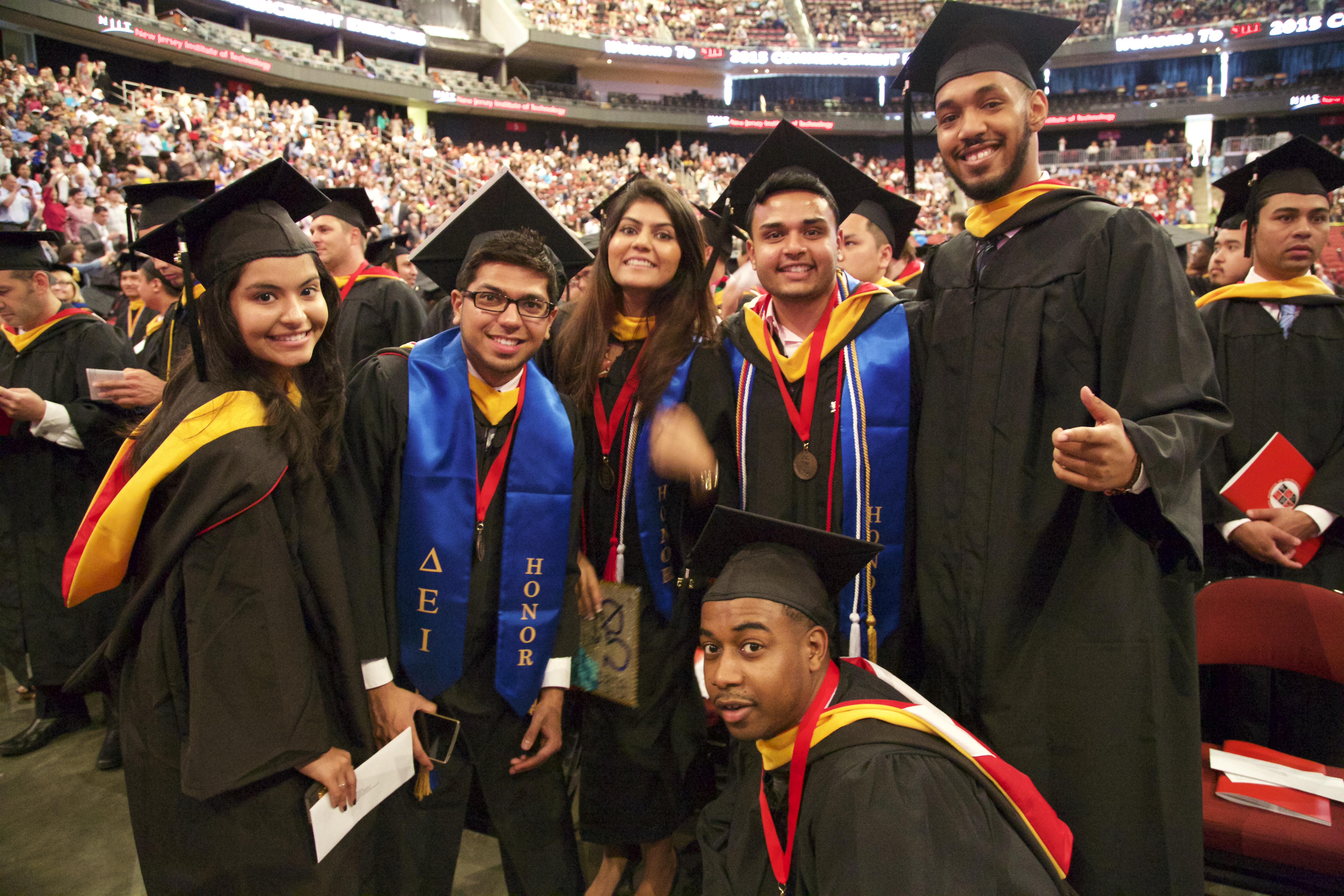 Students at Commencement 